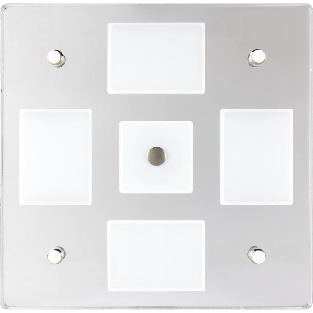 Sea-Dog Square LED Mirror Light w/On/Off Dimmer - White Blue [401840-3] - The Happy Skipper