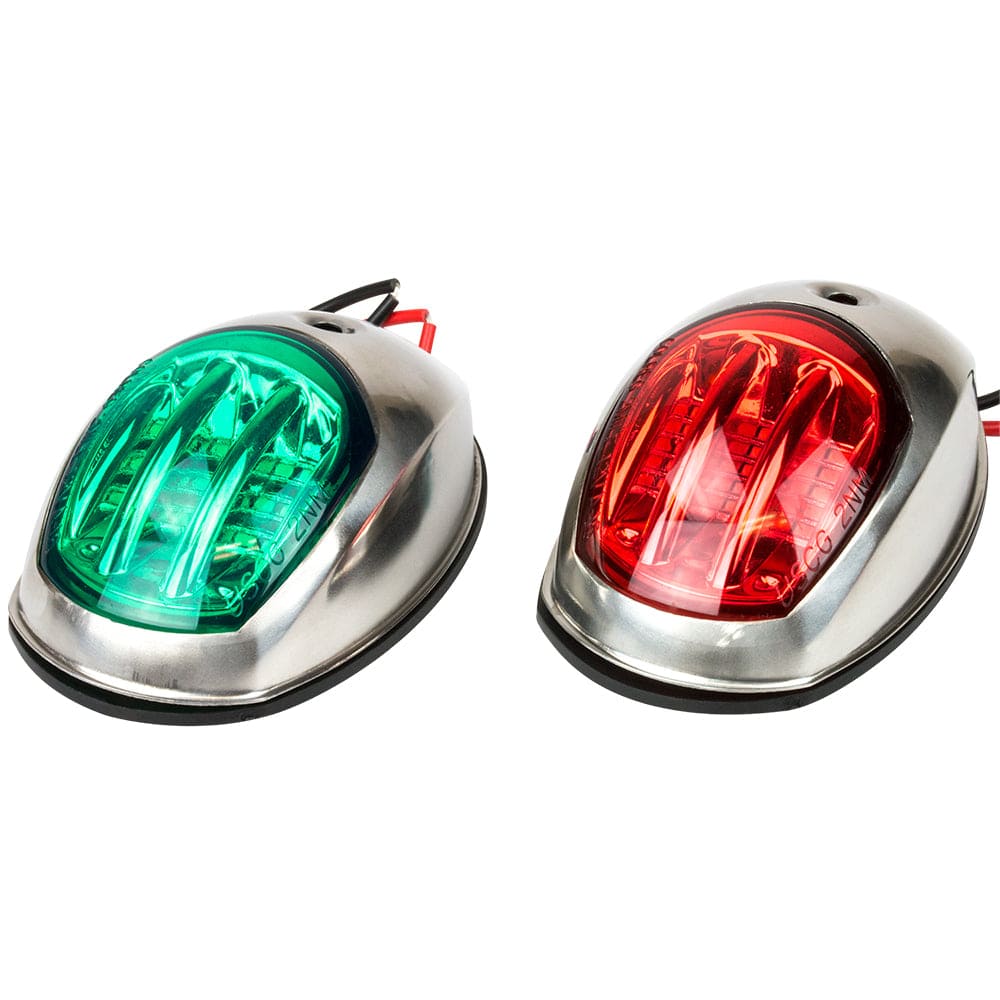 Sea-Dog Stainless Steel LED Navigation Lights - Port Starboard [400070-1] - The Happy Skipper