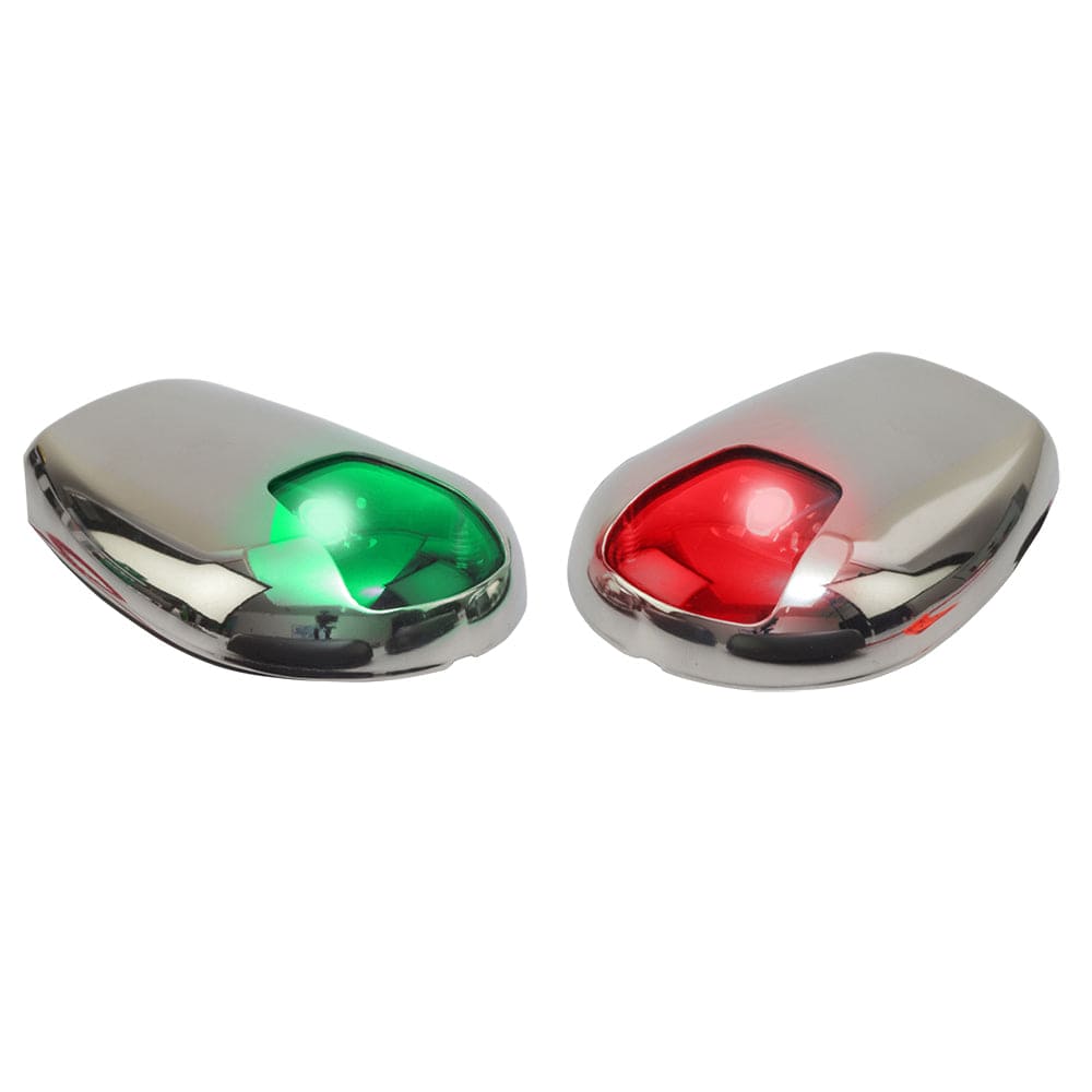 Sea-Dog Stainless Steel Side Mount LED Navigation Lights - 2 NM - Port Starboard [400079-1] - The Happy Skipper