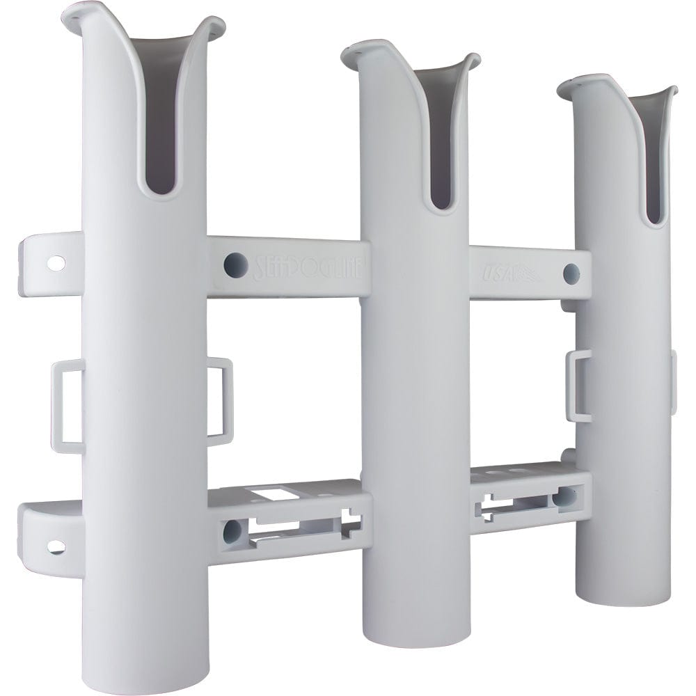 Sea-Dog Triple Threat Three Pole Rod Holder - White [325032-1] - The Happy Skipper