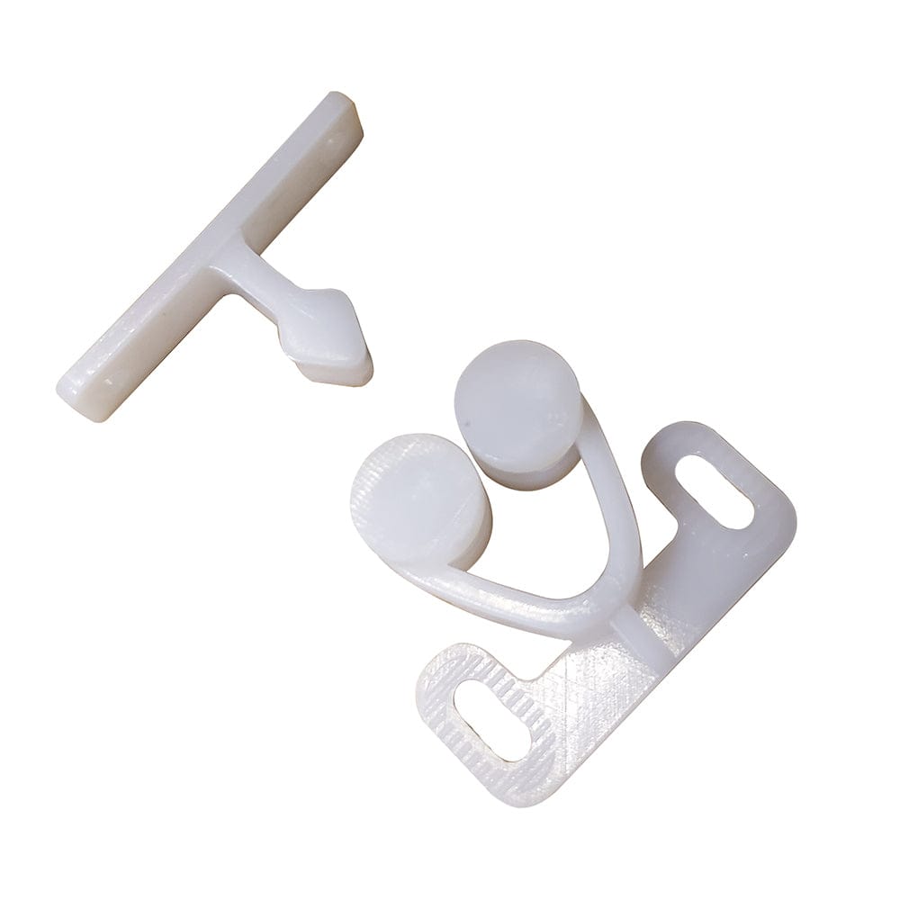 Sea-Dog Twin Roller Door Catch - White [227141-1] - The Happy Skipper