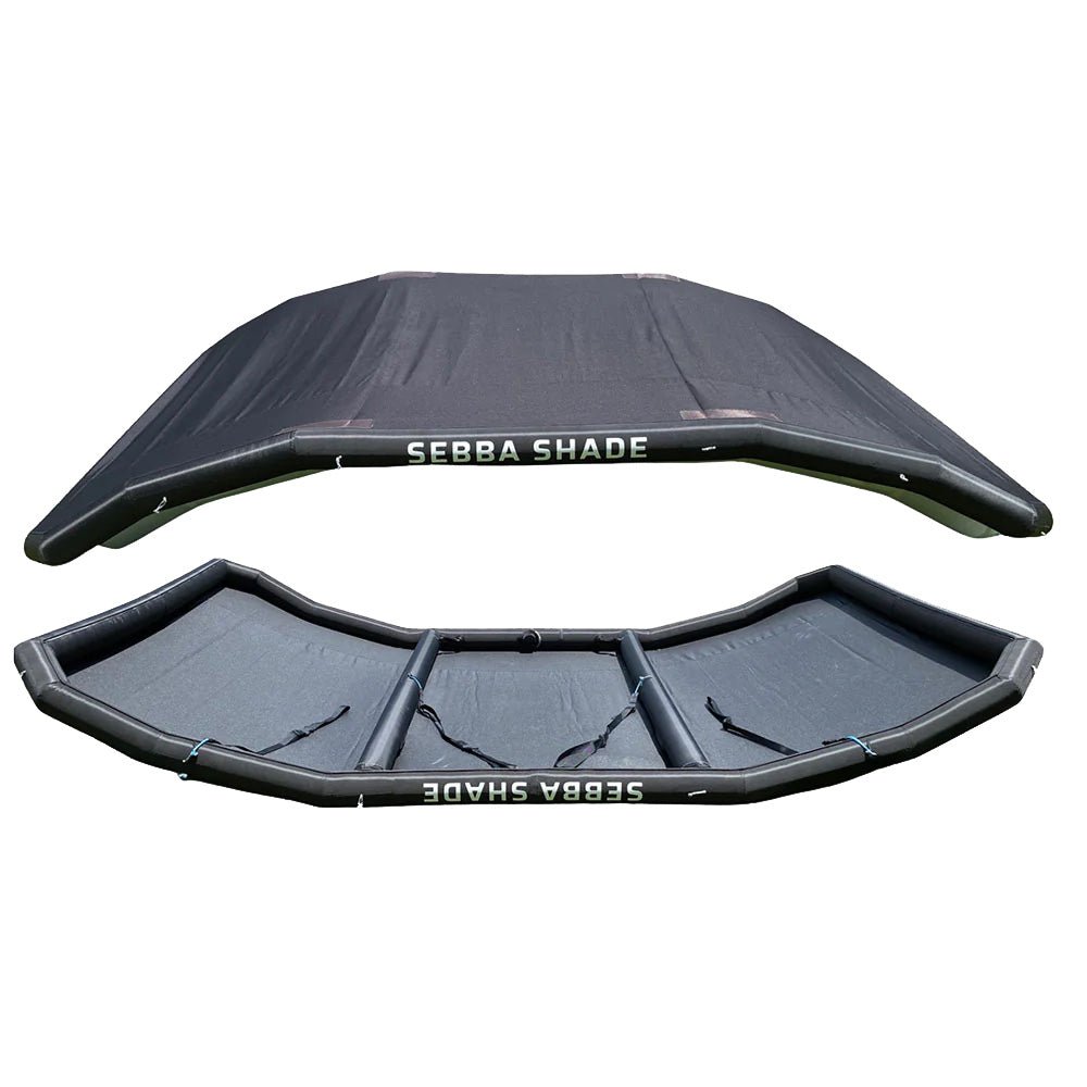 Sebba Shade 6 x 9 ft. Black Sun Shade f/Boats Up To 28' [SS6X9BLK] - The Happy Skipper