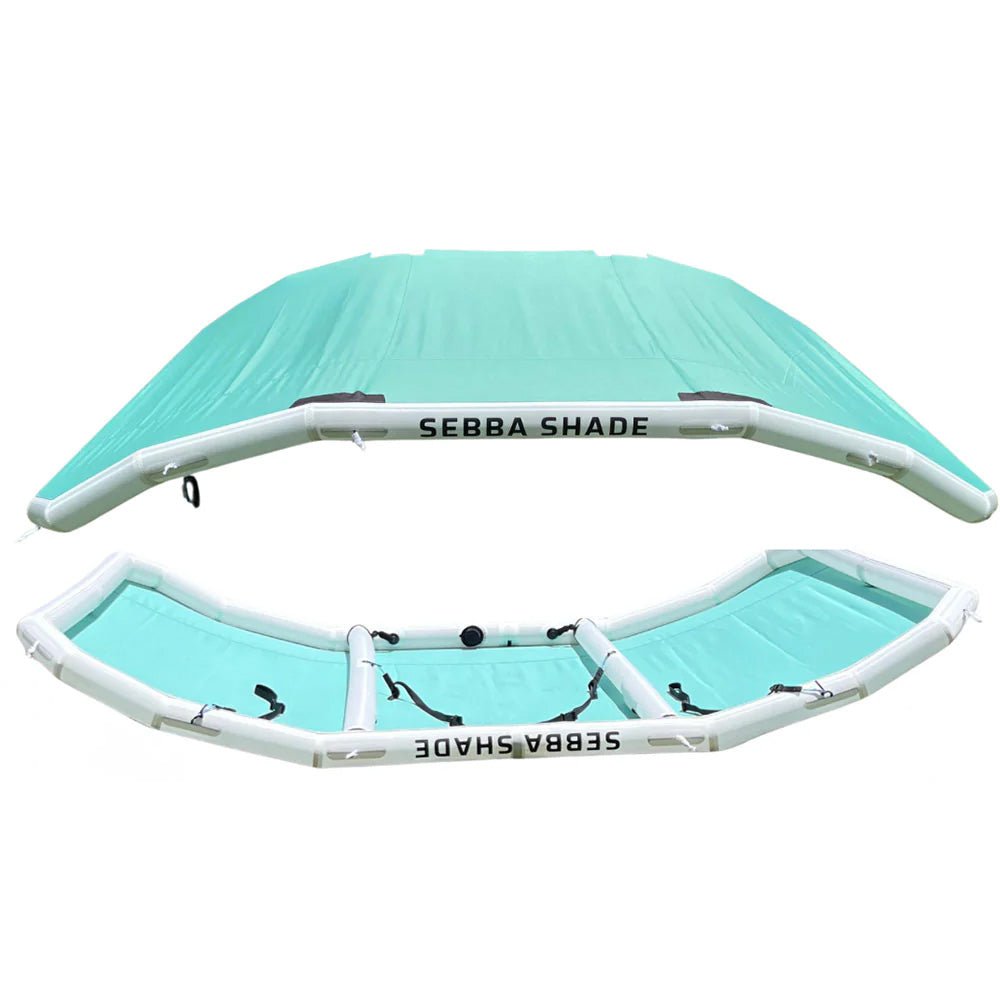 Sebba Shade 8 x 12 ft. Seafoam Sun Shade f/Boats 26'+ [SS8X12SFM] - The Happy Skipper