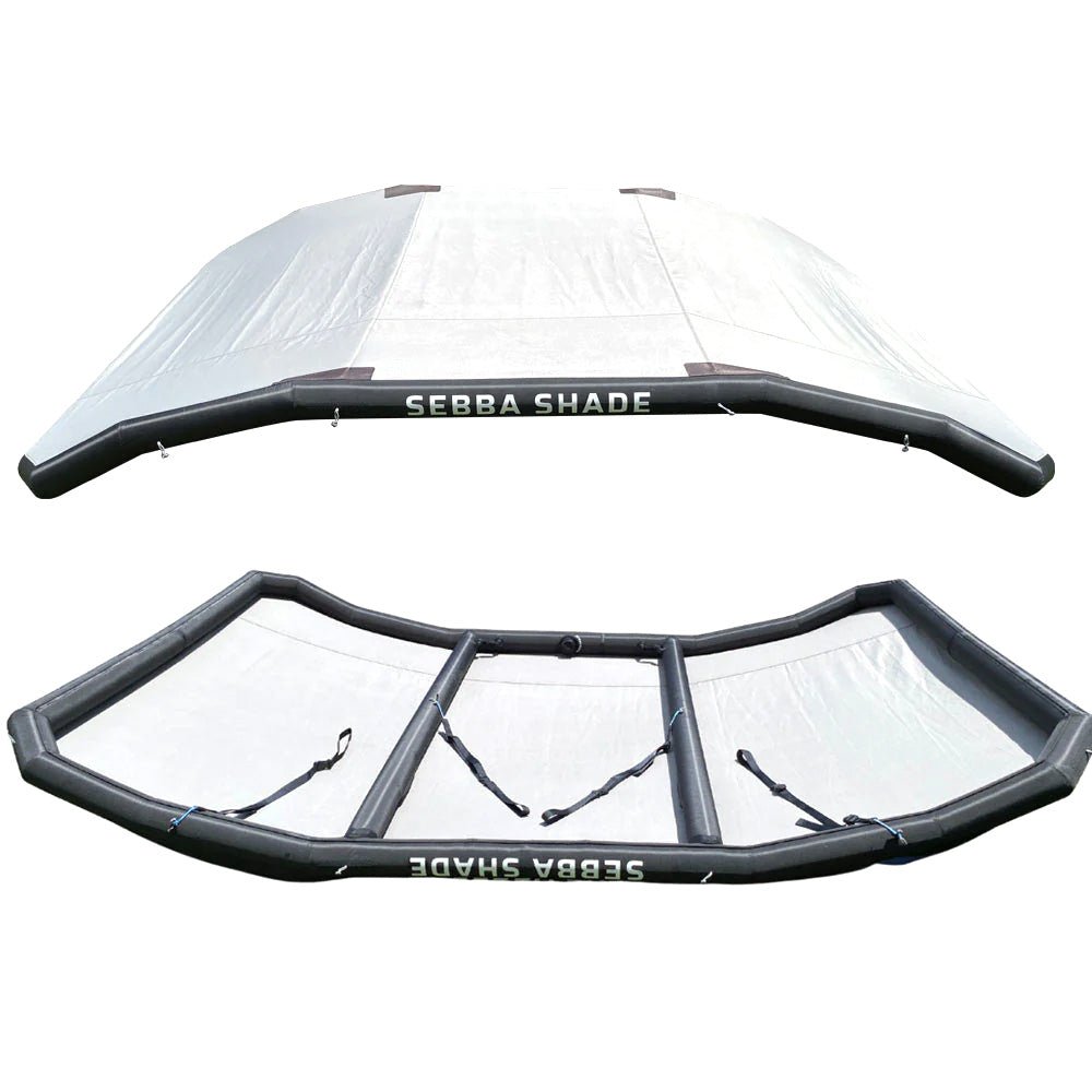 Sebba Shade 8 x 12 ft. White Sun Shade f/Boats 26'+ [SS8X12WHT] - The Happy Skipper