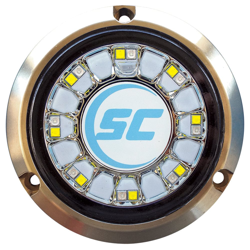 Shadow-Caster Blue/White Color Changing Underwater Light - 16 LEDs - Bronze [SCR-16-BW-BZ-10] - The Happy Skipper