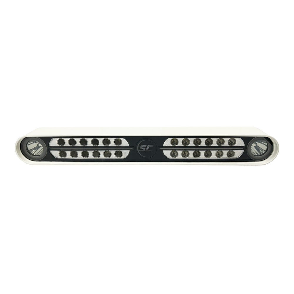 Shadow-Caster Eagle Ray LED Light Bar - White Housing Dual Optics [SCM-EAGLE-RAY-WH] - The Happy Skipper