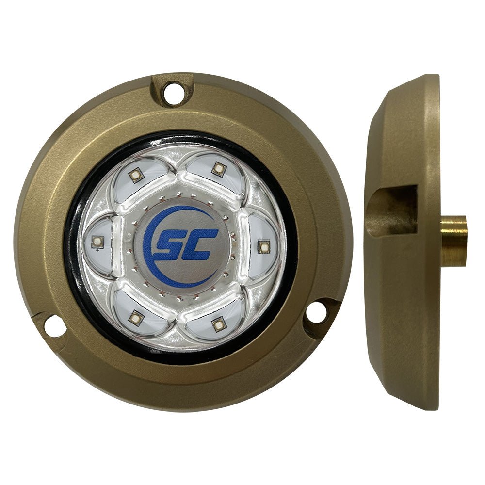 Shadow-Caster SC2 Series Bronze Surface Mount Underwater Light - Bimini Blue [SC2-BB-BZSM] - The Happy Skipper