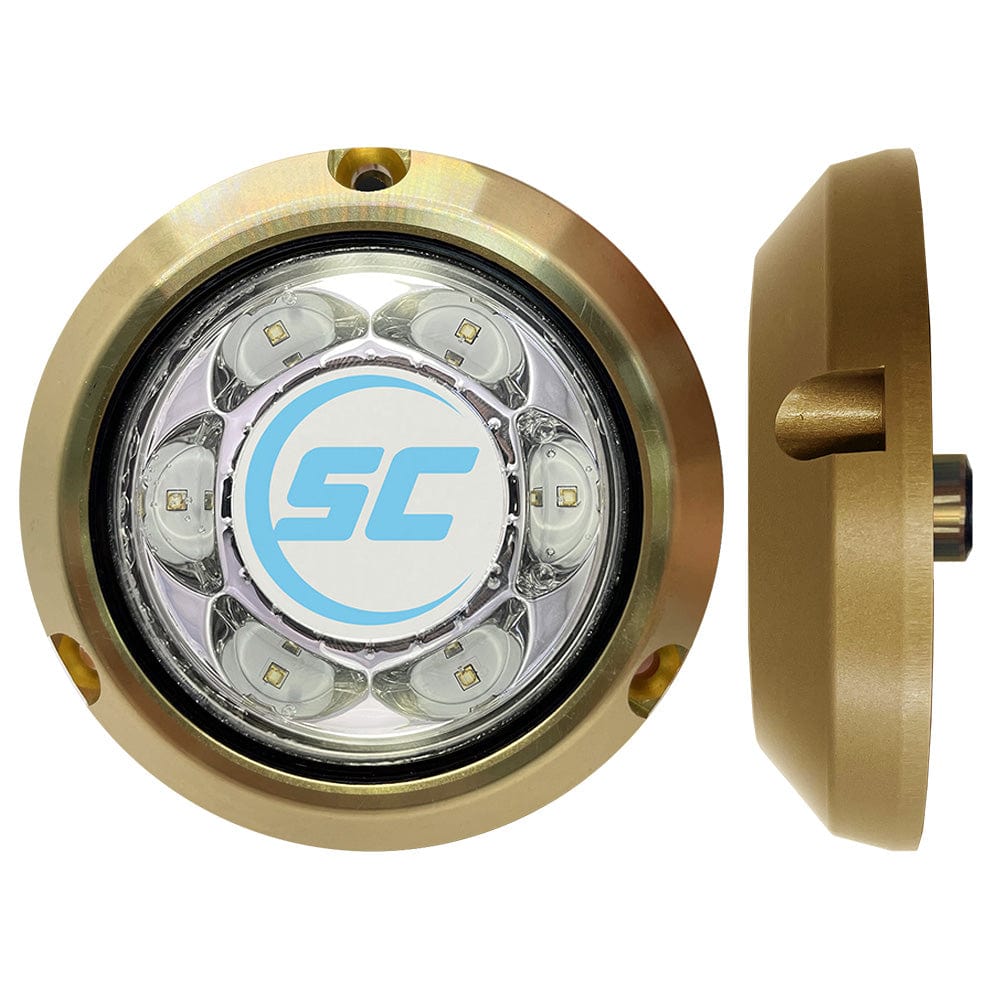 Shadow-Caster SC3 Series Great White Bronze Surface Mount Underwater Light [SC3-GW-BZSM] - The Happy Skipper