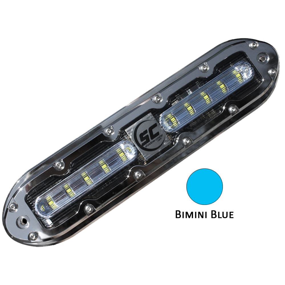 Shadow-Caster SCM-10 LED Underwater Light w/20' Cable - 316 SS Housing - Bimini Blue [SCM-10-BB-20] - The Happy Skipper