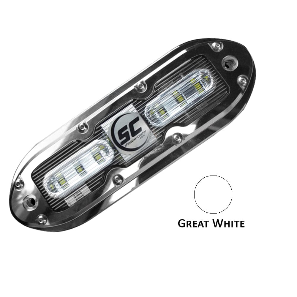 Shadow-Caster SCM-6 LED Underwater Light w/20' Cable - 316 SS Housing - Great White [SCM-6-GW-20] - The Happy Skipper