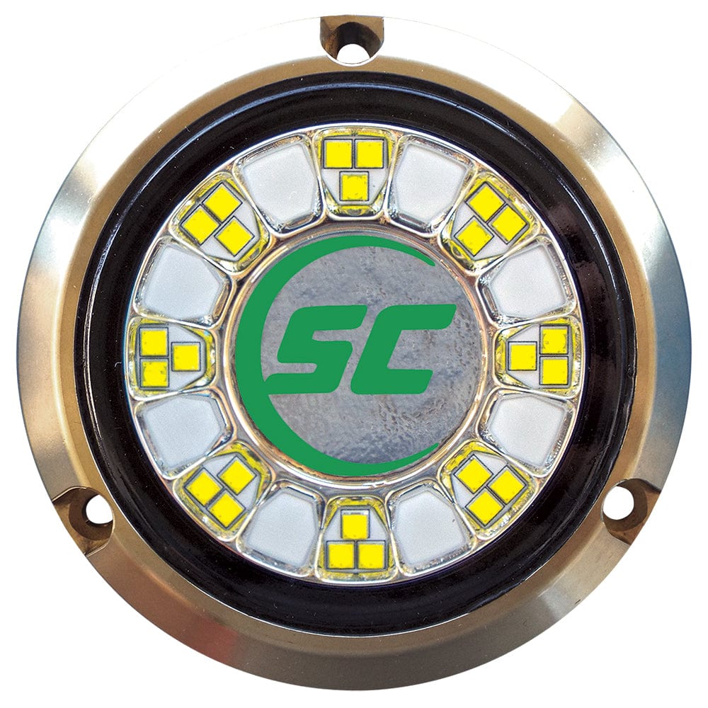 Shadow-Caster SCR-24 Bronze Underwater Light - 24 LEDs - Aqua Green [SCR-24-AG-BZ-10] - The Happy Skipper