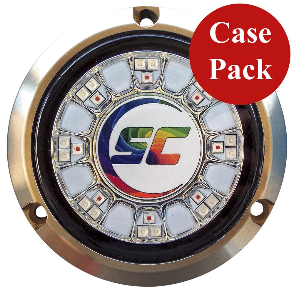 Shadow- Caster SCR-24 Bronze Underwater Light - 24 LEDs - Full Color Changing - *Case of 4* [SCR-24-CC-BZ-10CASE] - The Happy Skipper