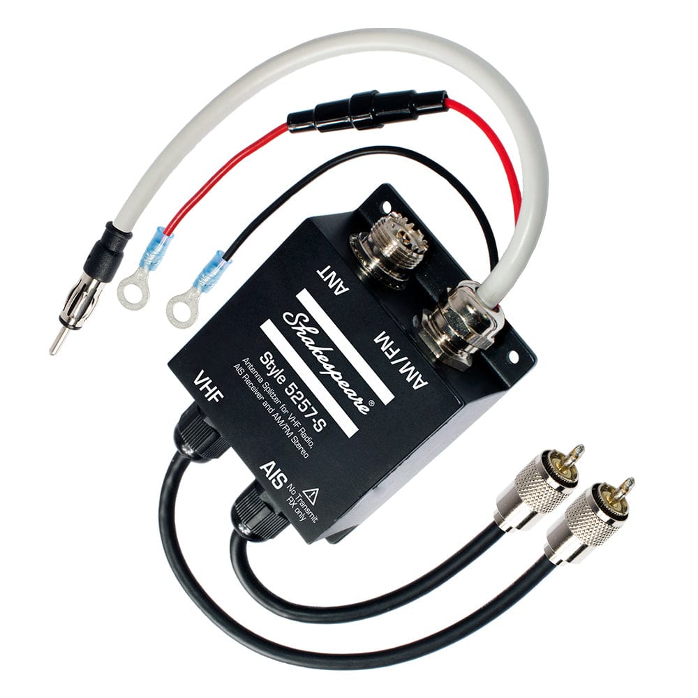 Shakespeare 5257-S Antenna Splitter f/VHF Radio, AIS Receiver AM/FM Stereo [5257-S] - The Happy Skipper