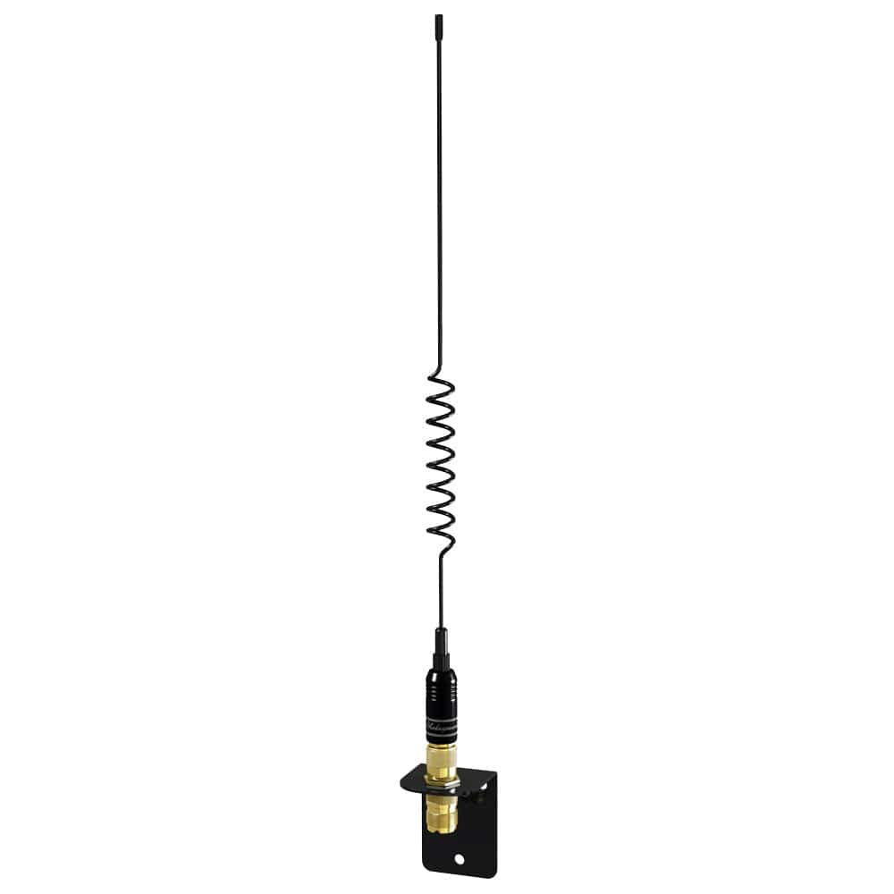 Shakespeare VHF 15in 5216 SS Black Whip Antenna - Bracket Included [5216] - The Happy Skipper