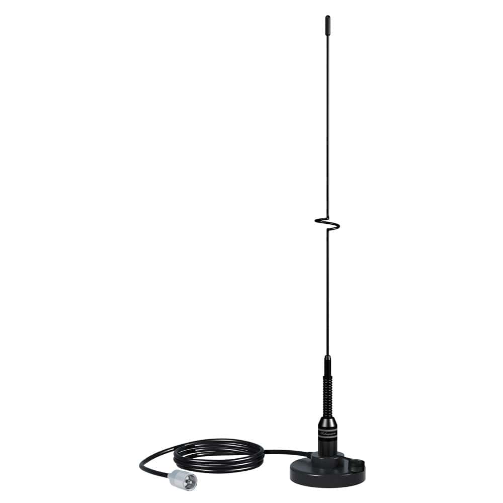 Shakespeare VHF 19" 5218 Black SS Whip Antenna - Magnetic Mount [5218] - The Happy Skipper