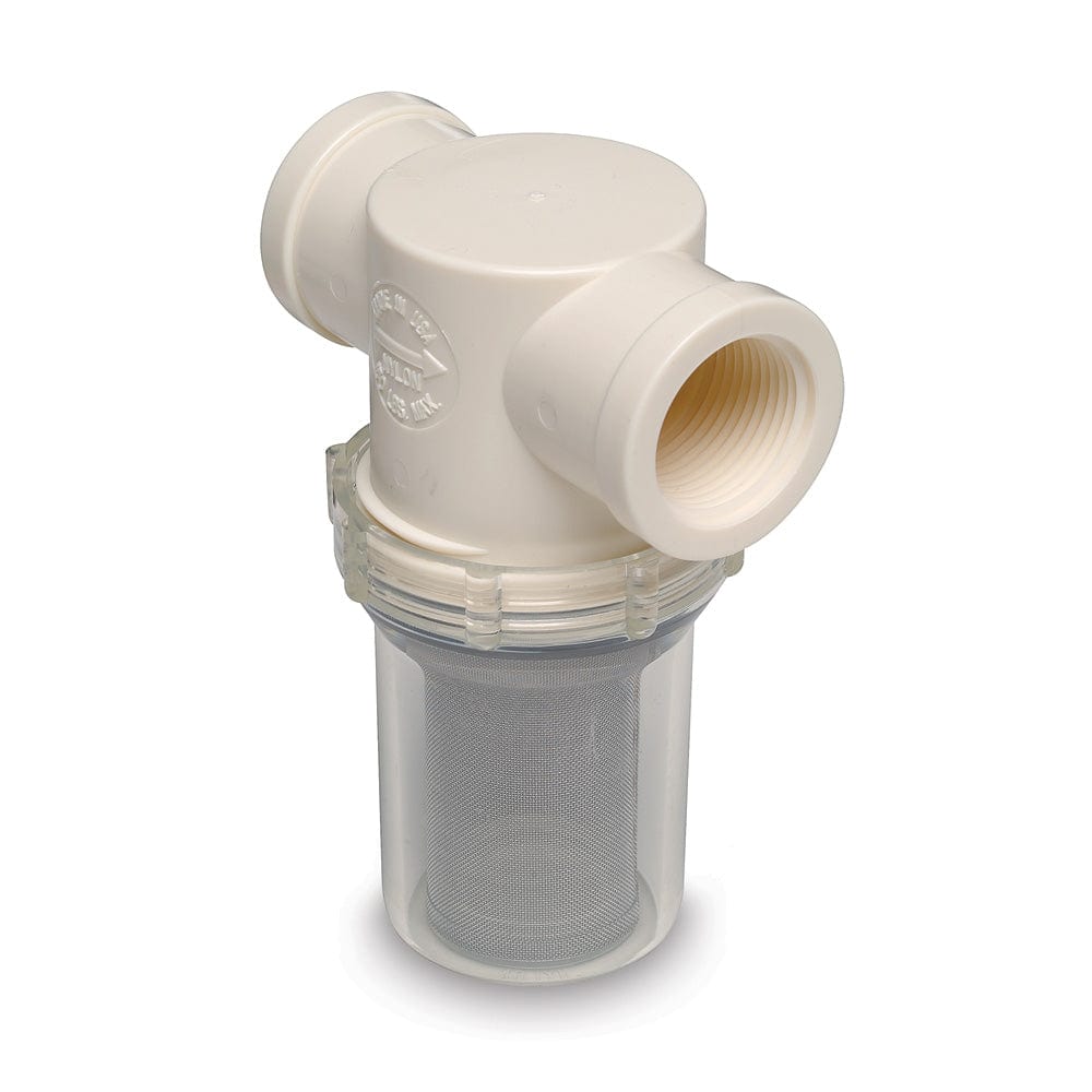 Shurflo by Pentair 1" Raw Water Strainer w/Bracket Fittings - 50 Mesh [253-321-01] - The Happy Skipper