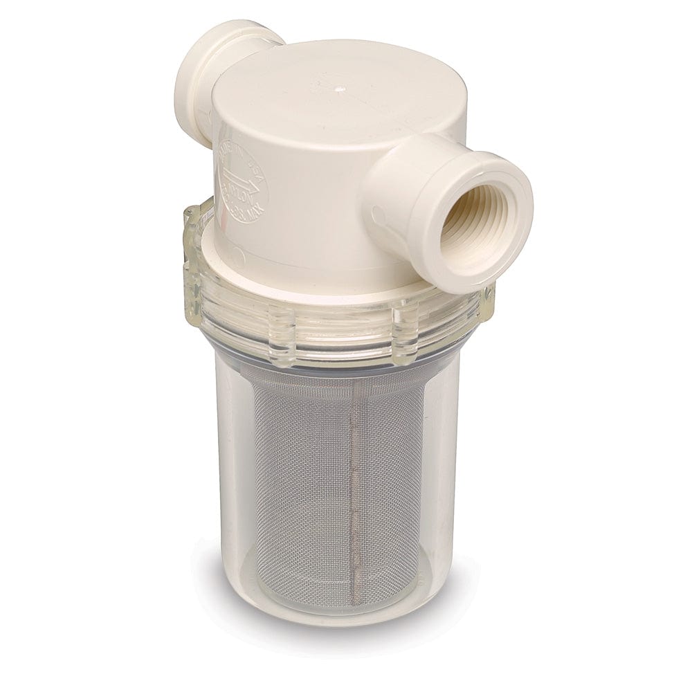 Shurflo by Pentair 3/4" Raw Water Strainer w/Bracket Fittings - 50 Mesh Screen [253-221-01] - The Happy Skipper