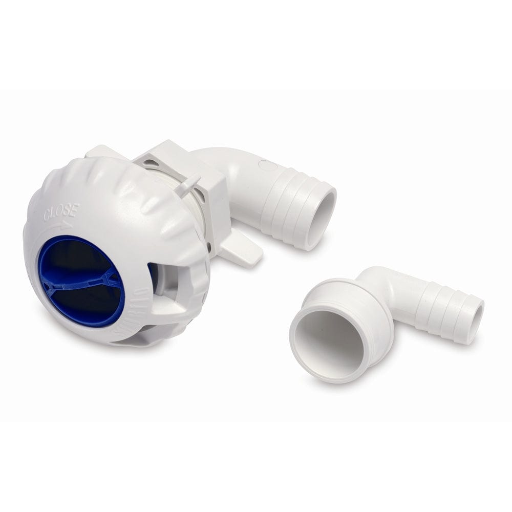 Shurflo by Pentair Livewell Fill Valve w/3/4" 1-1/8" Fittings [330-021] - The Happy Skipper