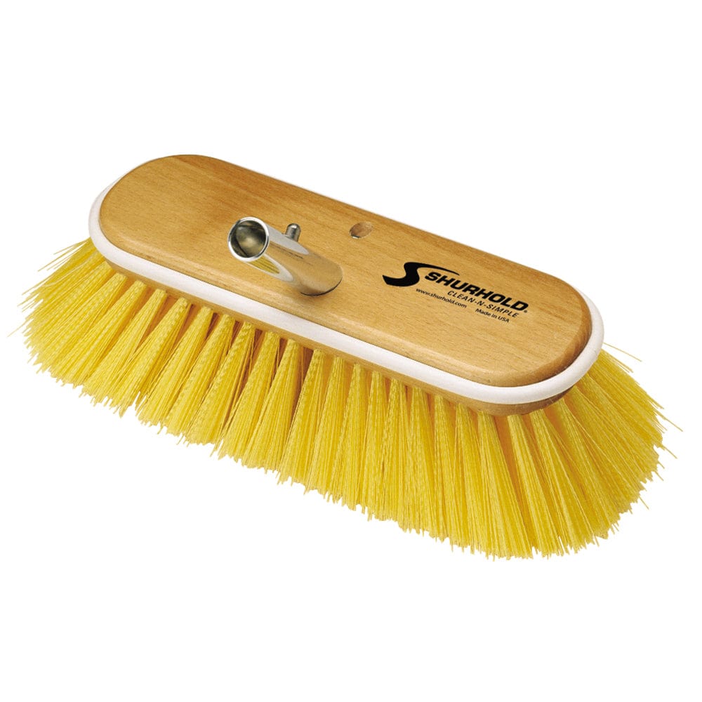 Shurhold 10" Polystyrene Medium Bristle Deck Brush [985] - The Happy Skipper