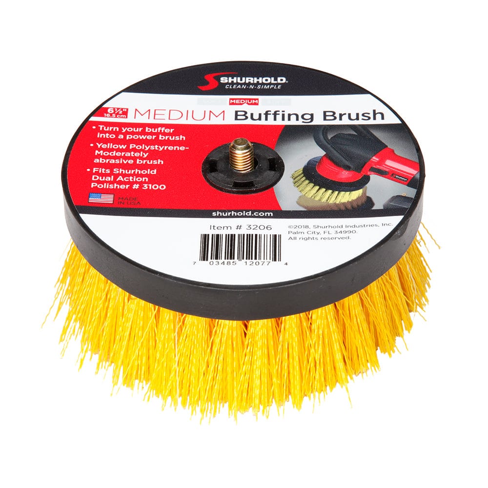 Shurhold 6-1/2" Medium Brush f/Dual Action Polisher [3206] - The Happy Skipper