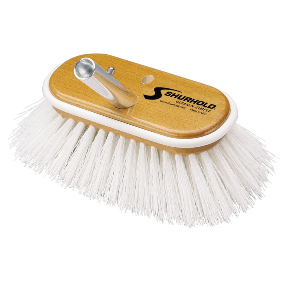 Shurhold 6" Polypropylene Stiff Bristle Deck Brush [950] - The Happy Skipper