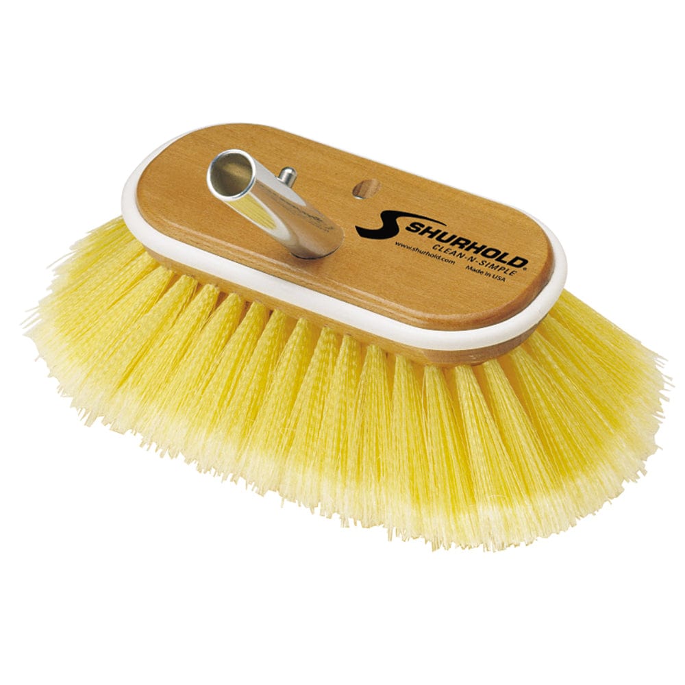 Shurhold 6" Polystyrene Soft Bristles Deck Brush [960] - The Happy Skipper