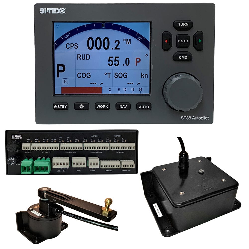 SI-TEX SP38-2 Autopilot Core Pack Including Flux Gate Compass Rotary Feedback, No Pump [SP38-2] - The Happy Skipper