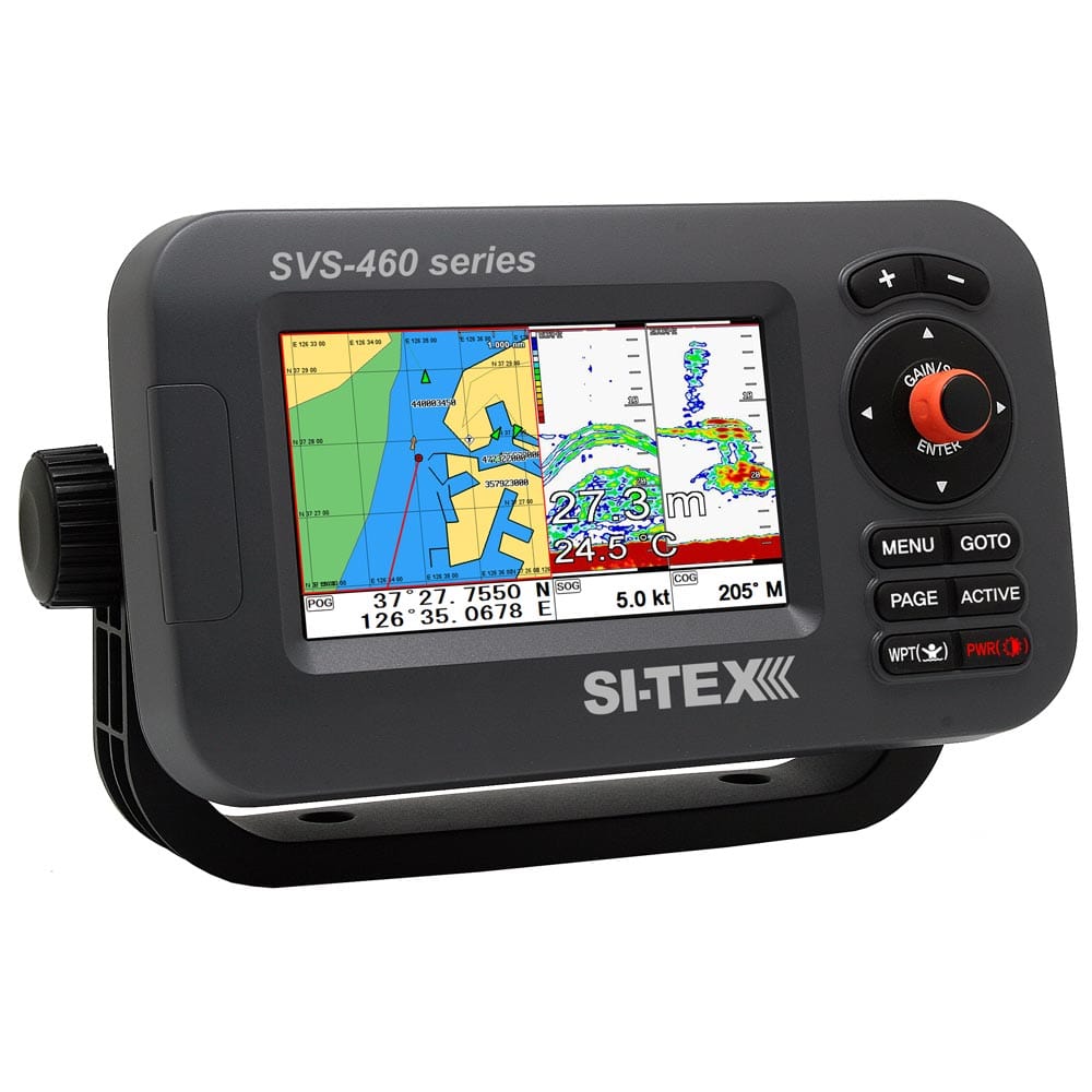 SI-TEX SVS-460CE Chartplotter - 4.3" Color Screen w/Internal External GPS Antennas Navionics+ Flexible Coverage [SVS-460CE] - The Happy Skipper