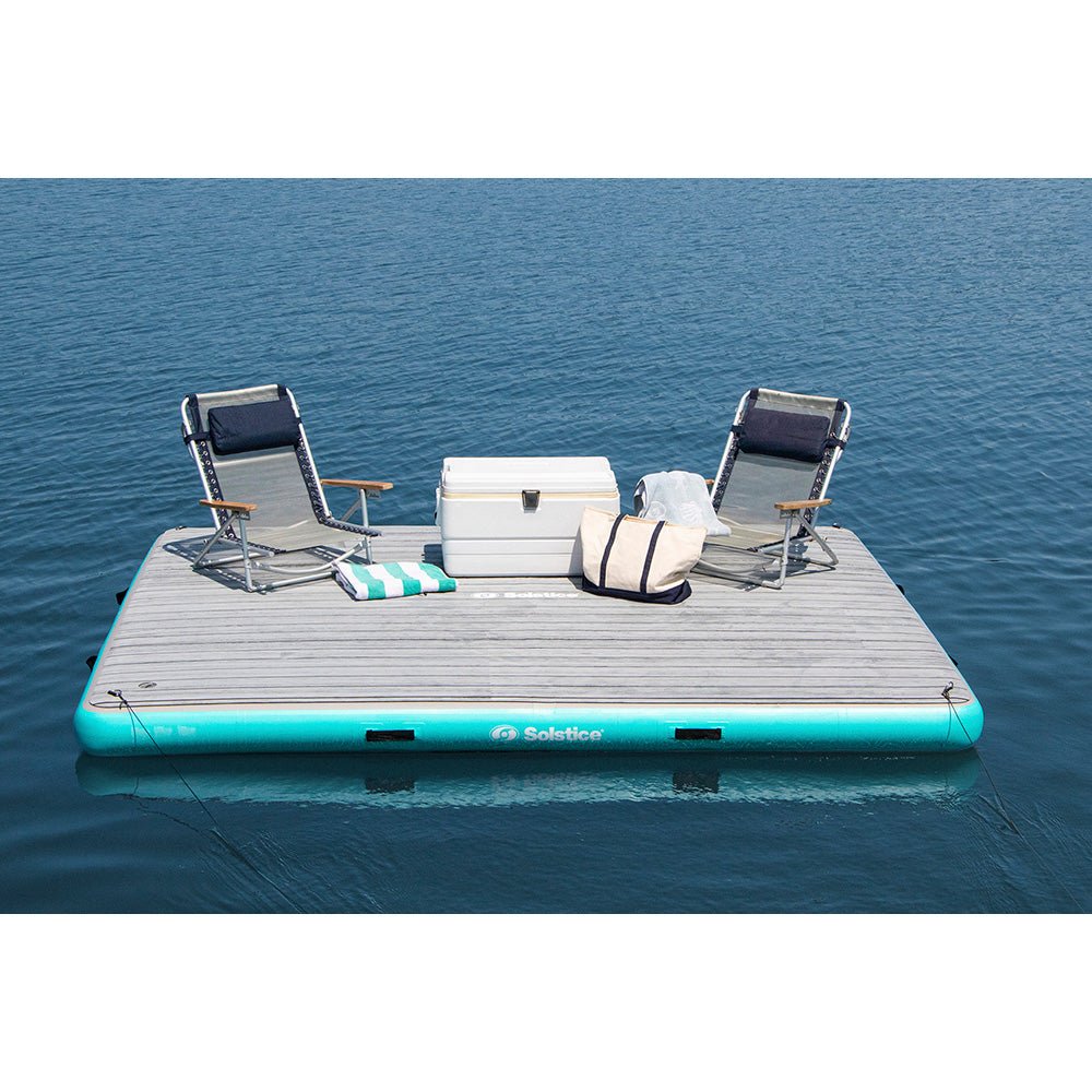 Solstice Watersports 10 x 8 Luxe Dock w/Traction Pad Ladder [38810] - The Happy Skipper