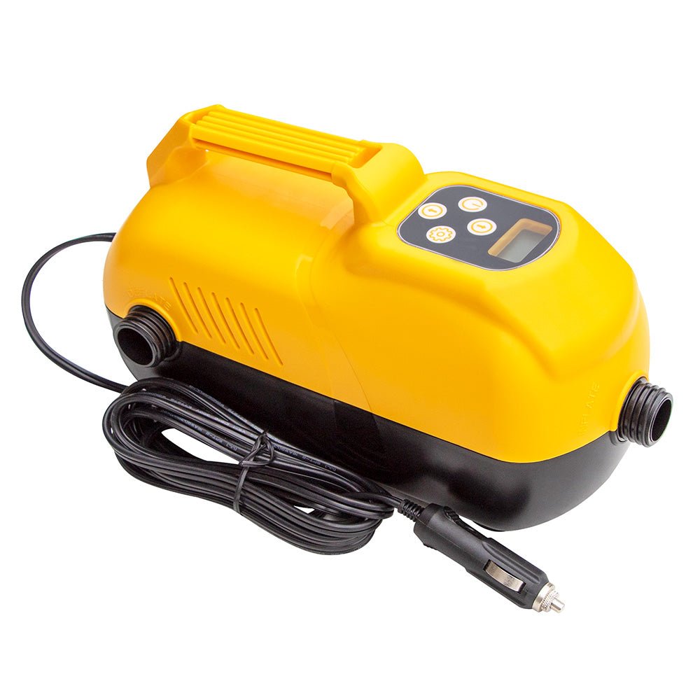 Solstice Watersports 2-Stage High Volume High Pressure Digital Pump w/Car/Battery Adapter Kit [19170] - The Happy Skipper
