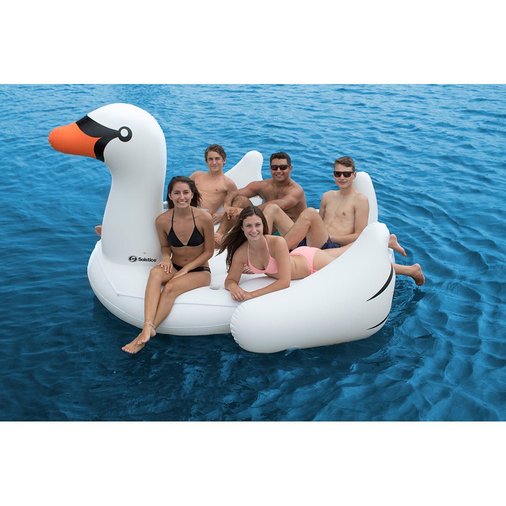 Solstice Watersports Mega Swan Inflatable Island [19671] - The Happy Skipper