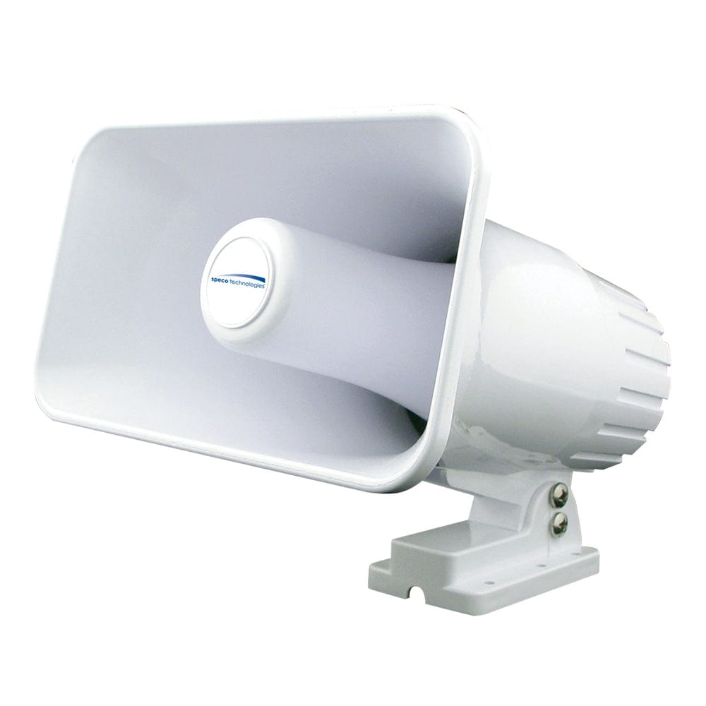 Speco 4" x 6" Weatherproof PA Speaker Horn - White [SPC12RP] - The Happy Skipper