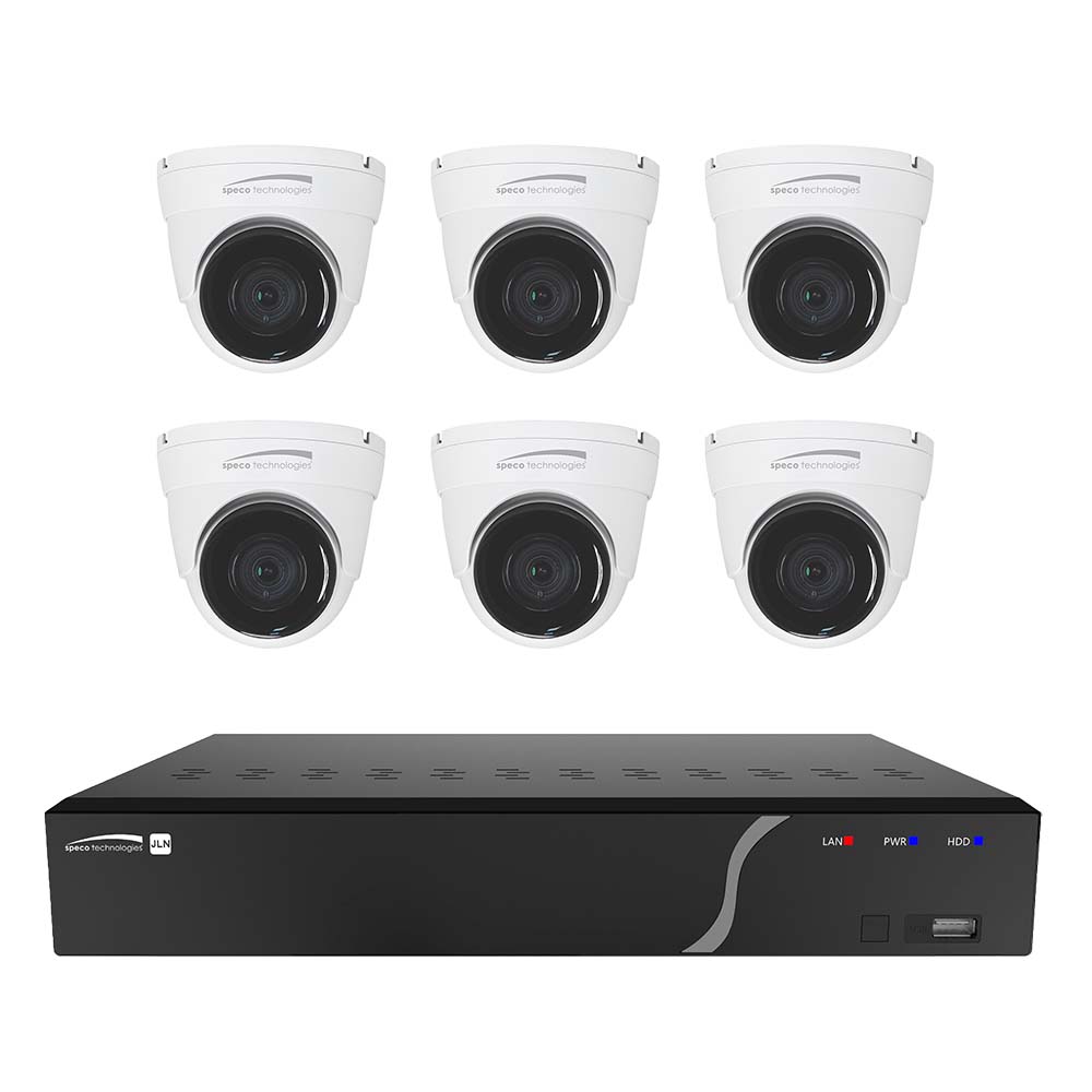 Speco 8 Channel NVR Kit w/6 Outdoor IR 5MP IP Cameras 2.8mm Fixed Lens - 2TB [ZIPK8N2] - The Happy Skipper