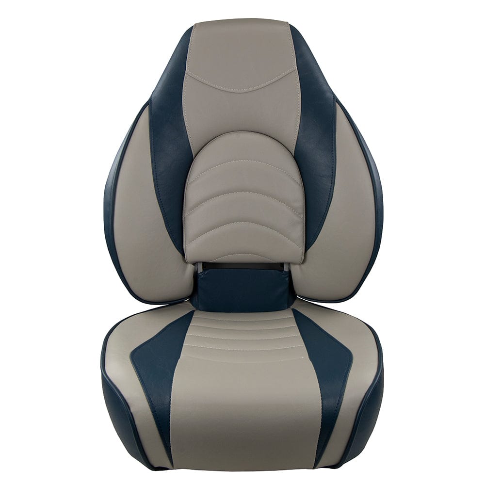Springfield Fish Pro High Back Folding Seat - Blue/Grey [1041631-1] - The Happy Skipper