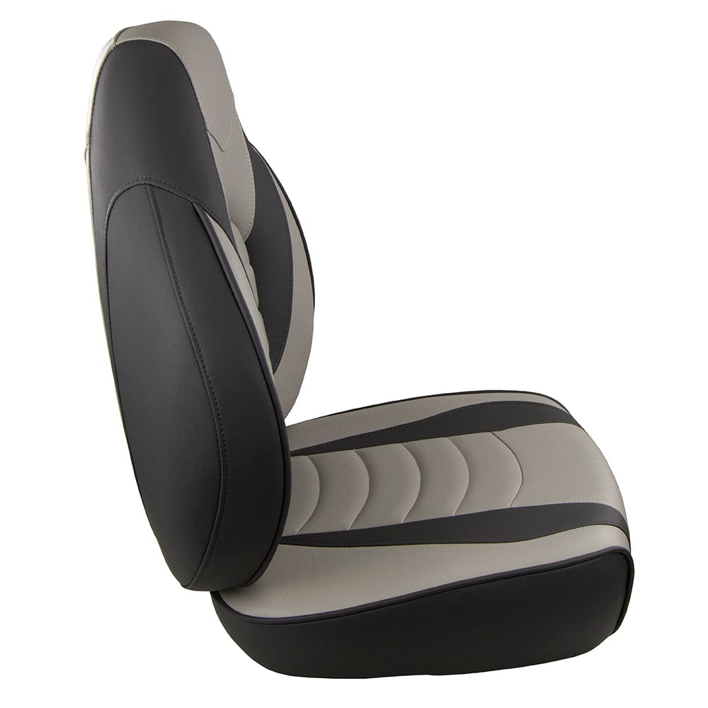 Springfield Fish Pro High Back Folding Seat - Charcoal/Grey [1041634-1] - The Happy Skipper