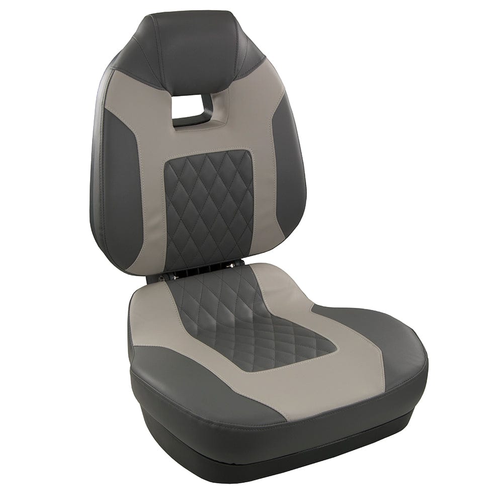 Springfield Fish Pro II High Back Folding Seat - Charcoal/Grey [1041483] - The Happy Skipper