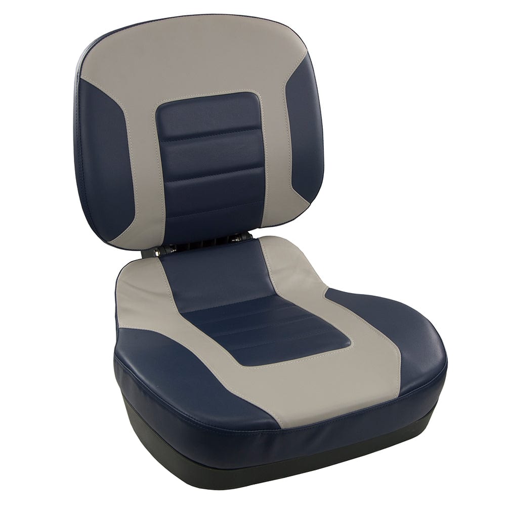 Springfield Fish Pro II Low Back Folding Seat - Navy/Grey [1041519] - The Happy Skipper