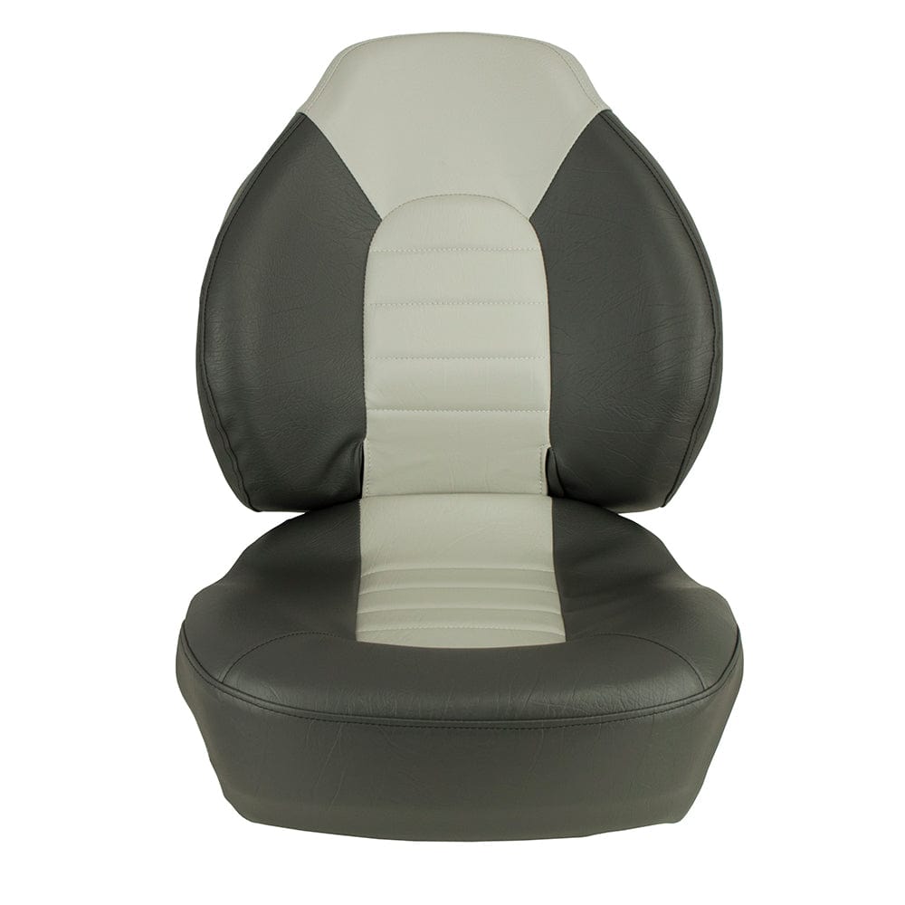 Springfield Fish Pro Mid Back Folding Seat - Charcoal/Grey [1041733] - The Happy Skipper