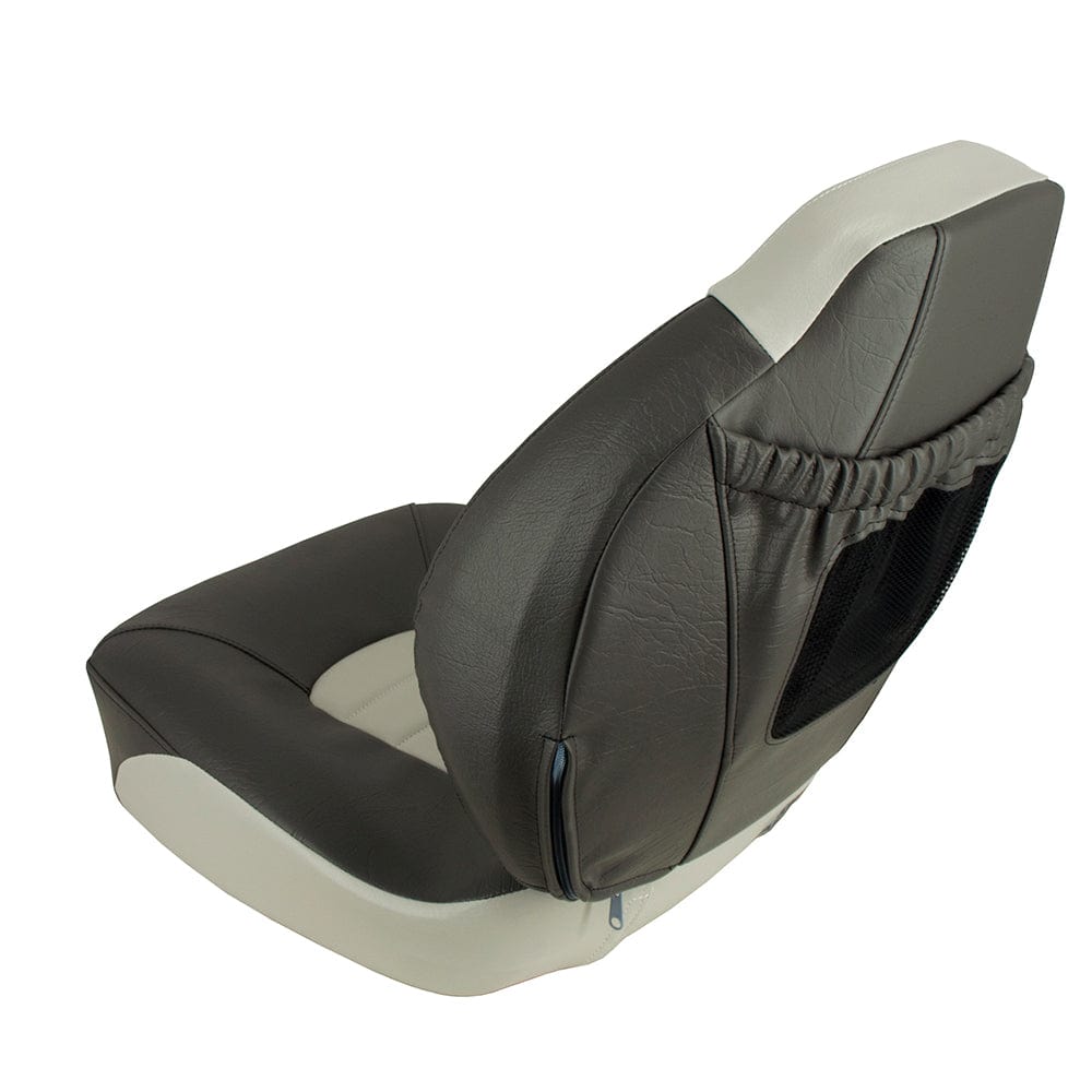 Springfield Fish Pro Mid Back Folding Seat - Charcoal/Grey [1041733] - The Happy Skipper
