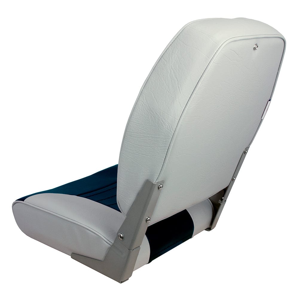 Springfield High Back Multi-Color Folding Seat - Blue/Grey [1040661] - The Happy Skipper