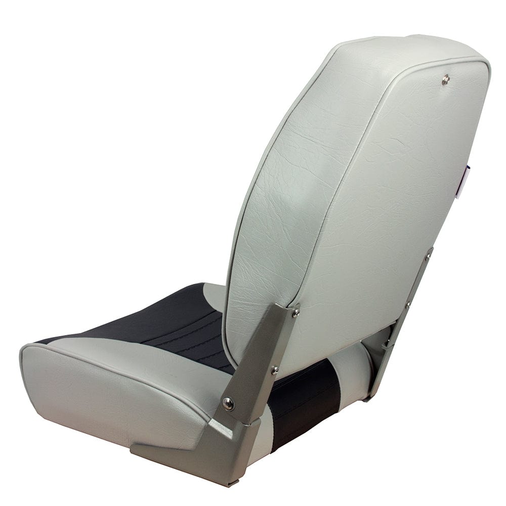 Springfield High Back Multi-Color Folding Seat - Grey/Charcoal [1040663] - The Happy Skipper