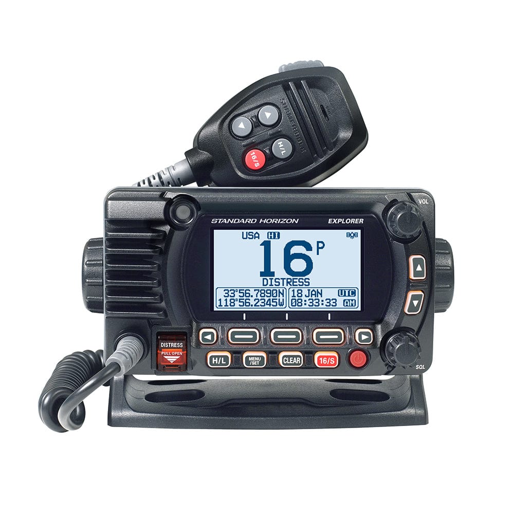 Standard Horizon GX1800G Fixed Mount VHF w/GPS - Black [GX1800GB] - The Happy Skipper