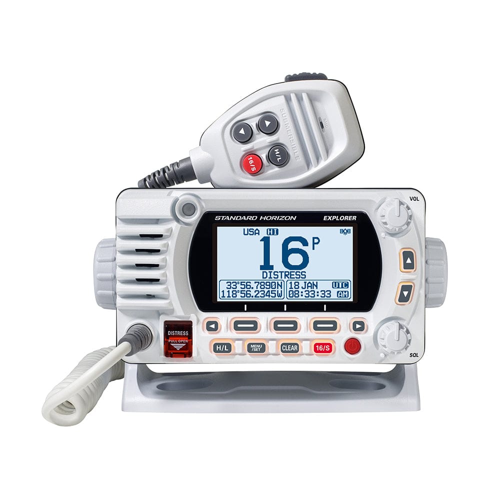 Standard Horizon GX1800G Fixed Mount VHF w/GPS - White [GX1800GW] - The Happy Skipper