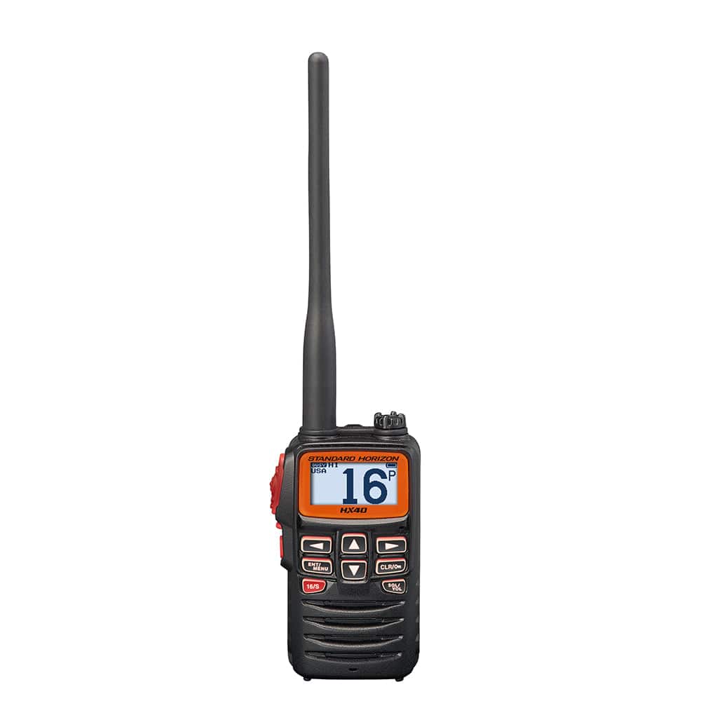 Standard Horizon HX40 Handheld 6W Ultra Compact Marine VHF Transceiver w/FM Band [HX40] - The Happy Skipper