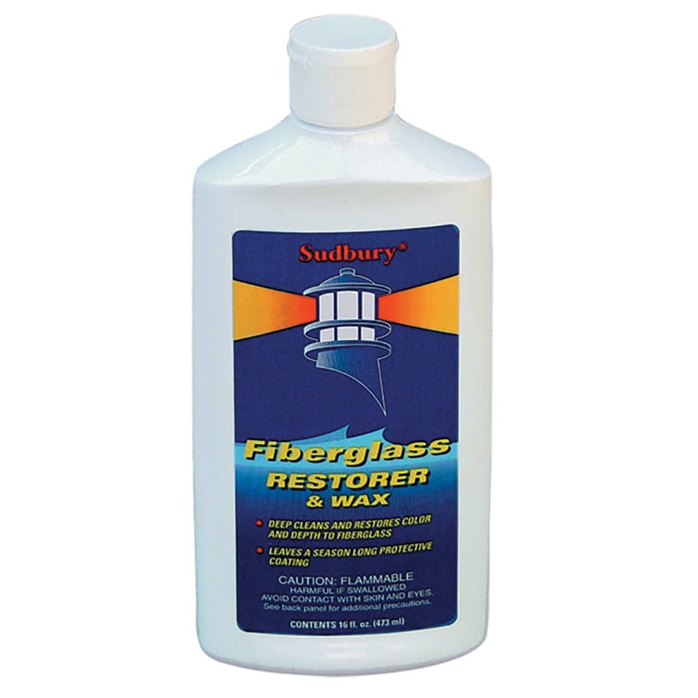 Sudbury One Step Fiberglass Restorer Wax - 16oz Liquid [413] - The Happy Skipper