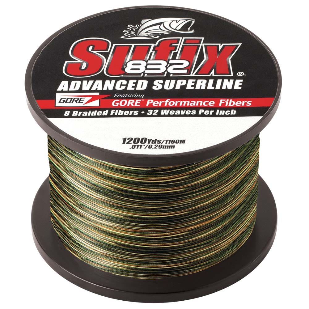 Sufix 832 Advanced Superline Braid - 15lb - Camo - 1200 yds [660-315CA] - The Happy Skipper