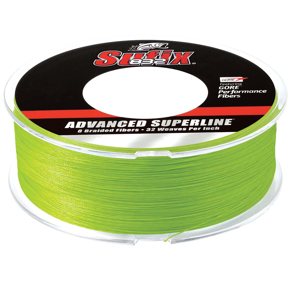 Sufix 832 Advanced Superline Braid - 15lb - Neon Lime - 600 yds [660-215L] - The Happy Skipper