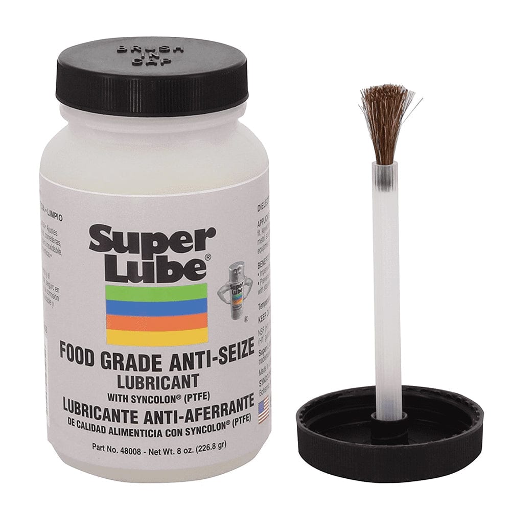 Super Lube Food Grade Anti-Seize w/Syncolon - 8oz Brush Bottle [48008] - The Happy Skipper