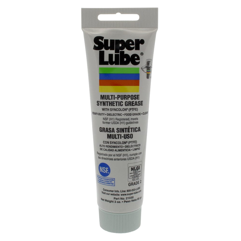 Super Lube Multi-Purpose Synthetic Grease w/Syncolon - 3oz Tube [21030] - The Happy Skipper