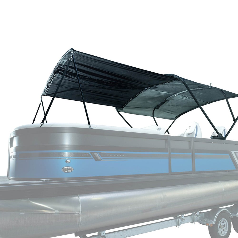 SureShade Bimini Extension f/Power Bimini -7' Chrome Hardware w/Black Canvas [2022002186] - The Happy Skipper